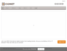 Tablet Screenshot of cionet.com